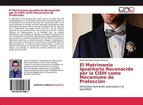 Libro: El Matrimonio Igualitario Reconocido Por La Cidh Como