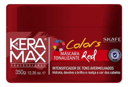 Máscara Tonalizante Red Keramax Colors 350g