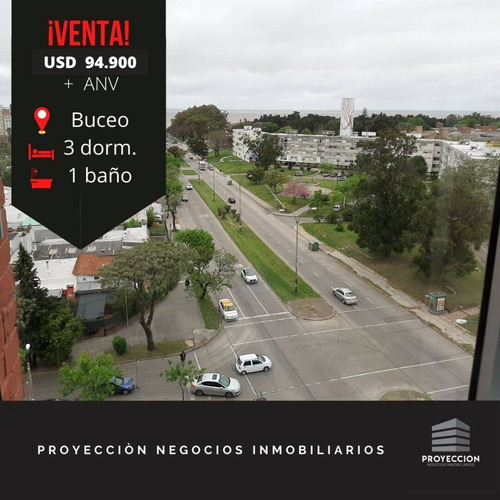Apartamento En Venta De 3 Dormitorio En Buceo