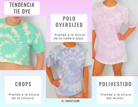 polo tie dye mujer