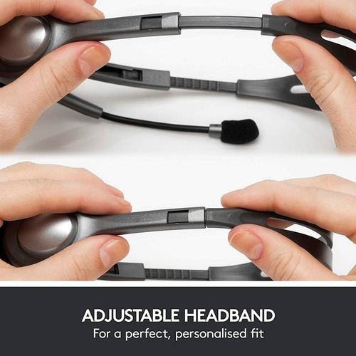 Imagen 10 de 10 de Auricular Vincha Headset Logitech H111 Micrófono 3.5mm Minip