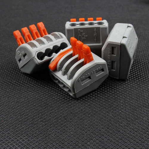 10 X Bornera Terminal Conector Cable 4 Pin Electrico Empalme
