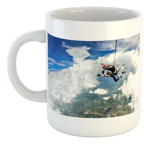 Taza Ceramica Skydiving Deporte Extremo Vuelo Razo M2