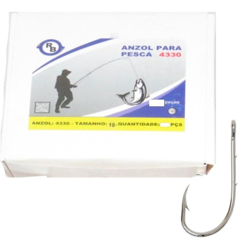 Anzol Para Pesca Tamanho 10 - 320 Peças