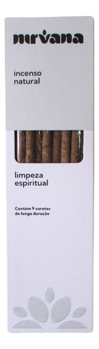 Incenso Nat. Nirvana Limpeza Espiritual 9 Varetas - Unidade Limpeza Espiritual