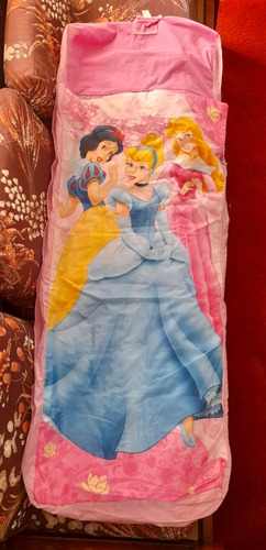 Saco Bolsa De Dormir Sleeping Bag Niña Rosa Princesas Disney