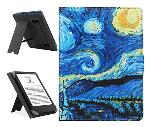 Funda Universal De Cuero Para Kindle Y Kobo, Starry Night