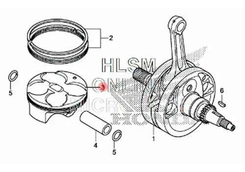 Piston Honda Crf 250r 2014 2015 13101-krn-a80 Original