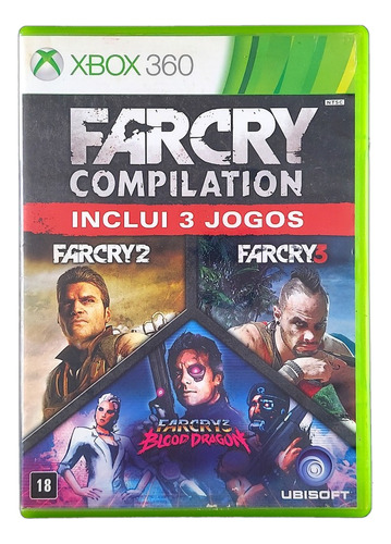 Far Cry Compilation, 2, 3 E Blood Dragon Original Xbox 360