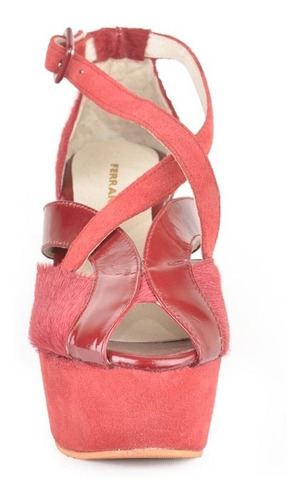 Imagen 5 de 5 de Sandalias Zapatos De Mujer De Cuero Vacuno Bruna - Ferraro