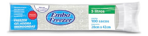 2x Embafreezer Saco Plástico De Lixo 1 X 100 Und