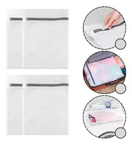 Comprar 4 Kit Bolsa Malla Fina Ropa Cierre Lavadora Prenda Delicada