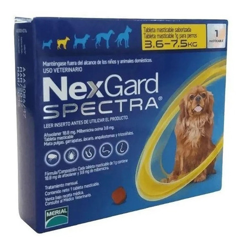 Nexgard Spectra 3,5-7,5 Kg 