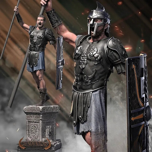 Action Figure Gladiador - Gladiator - Sanix (sem Pintura!)