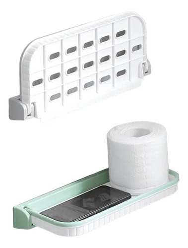 Repisa Flotante Organizador Cocina Baño Ducha Plegable Pared