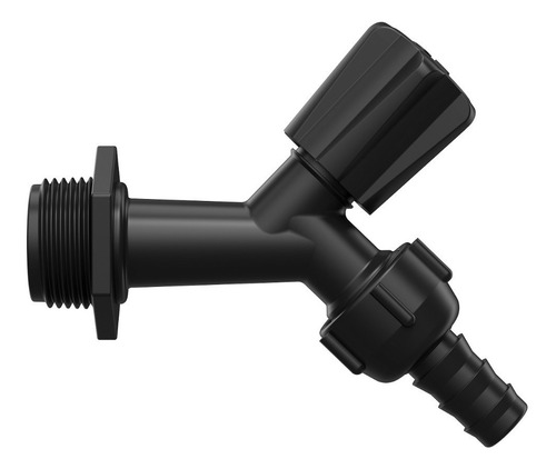 Torneira Pvc Preta P/jardim 1/2-3/4 Krona Kit C/50pçs