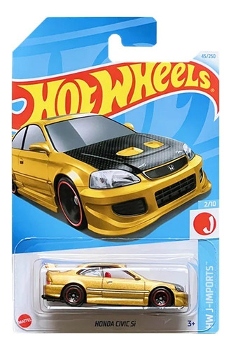 Hot Wheels Honda Civic Si Dorado J-imports 2024