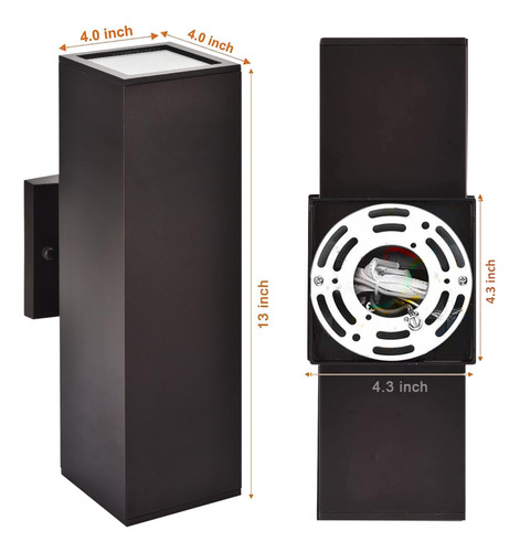 Luces De Pared Para Exteriores Con Sensor De Fotocélula Del