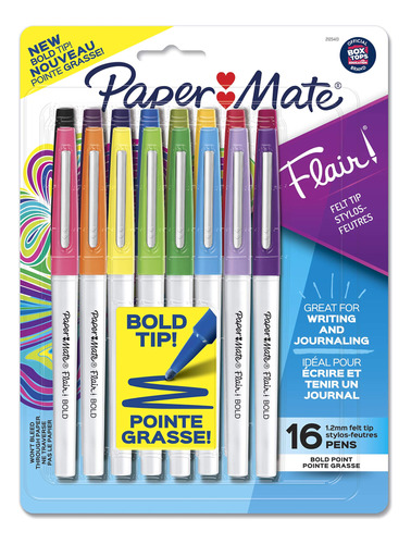 Paper Mate Boligrafo Punta Gruesa (0.045 ) Fieltro Color 16