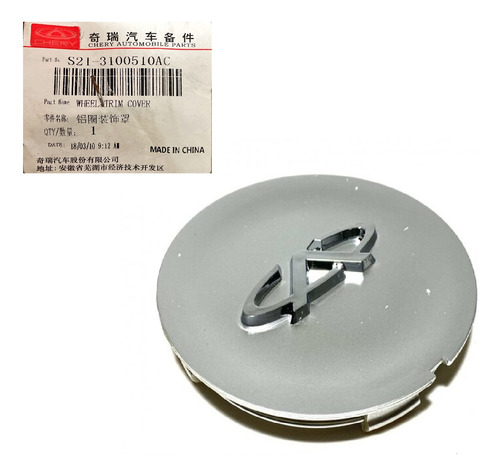 Calota Roda Chery Face Aro14 2010 2011 2012 2013 Original