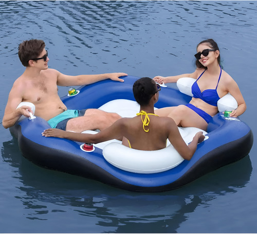 Salvavidas Isla Inflable Flotador Lounge Bestway X3
