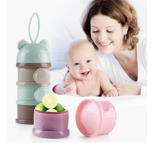 Para Distribuidor Portátil De Leite Em Pó Para Bebê De 4