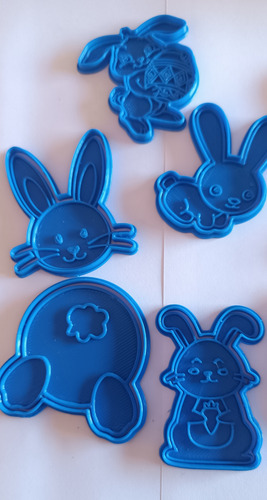 Cortante De Galletas Pascuas Azul