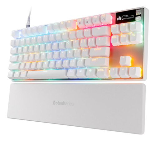 Teclado Steelseries Apex Pro Tkl Gen 3 Blanco Omnipoint 3.0