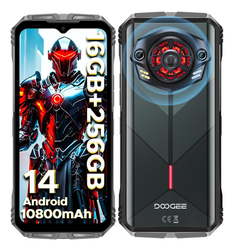 Smartphone Doogee S Punk Android 14 16 Gb+256 Gb/1 Tb 10800 Mah