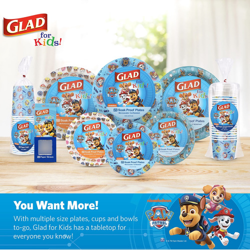 Vasos Desechables Paw Patrol Diseño Para Niños 9 Oz 20 Unida
