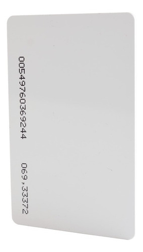 Tarjeta De Proximidad Estándar Rosslare Delgada Iso Card