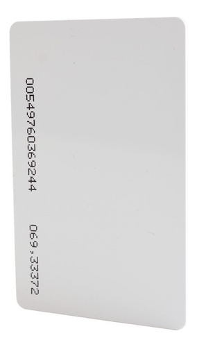 Tarjeta Proximidad Estándar Rosslare Delgada Iso Card 10 Pza