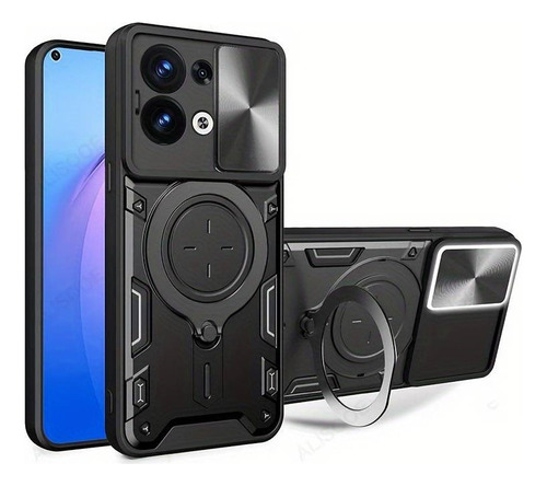 Funda Uso Rudo Soporte 360 Moto Edge 50 Pro + Mica