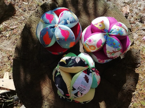 Imagen 2 de 10 de Pelota Montessori - Juguetes Blandos Para Bebés