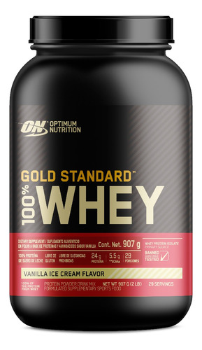 Optimum Nutrition 100% Whey Gold Standard 2 Lbs Sabor Vainilla