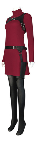 Traje De Resident Evil 4 De Ada Wong Cos De Spot, Mono Rojo,