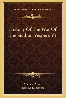 Libro History Of The War Of The Sicilian Vespers V1 - Ama...