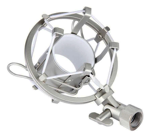 Soporte Araña Shockmount Alctron Ma001 49 Mm Color Plateado