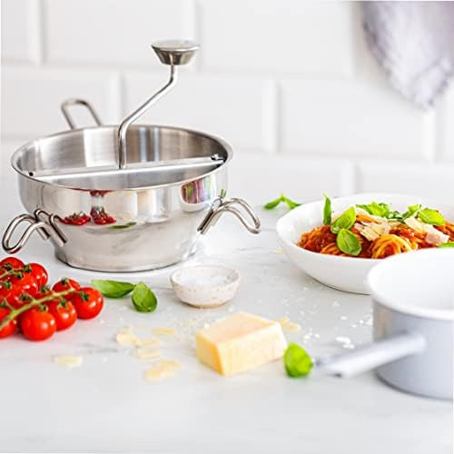 Molino De Alimentos Ergonómico De Acero Inoxidable Con 3 Dis