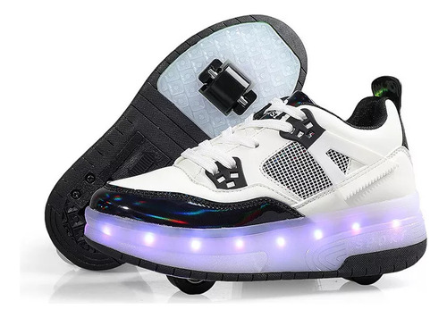 Zapatillas De Patinaje Sobre Ruedas Led Star De Dos Ruedas