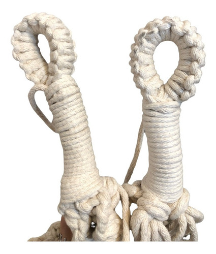 Imagen 6 de 10 de Hamaca Sillon Columpio Macrame Colgante Interior Exterior