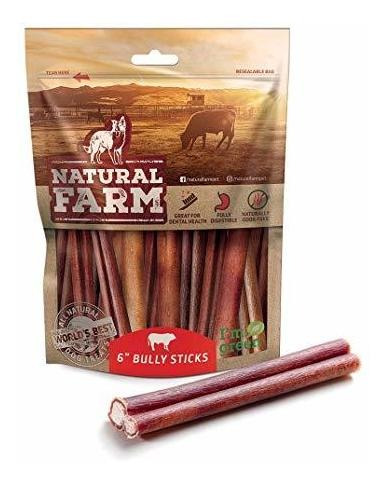 Natural Pet Farm Bully Sticks Totalmente Natural, Carne Cria
