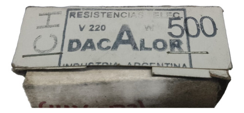 Resistencia 500 W Repuesto P/soldador Dacalor Chato