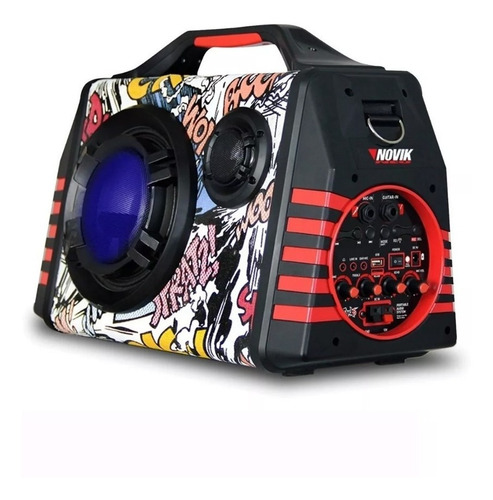 Parlantes Portatil Novik Shock 6 Mic C/cable In
