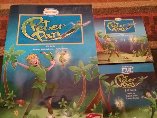 Peter Pan, Set Con Cd Y Dvd, En Inglés