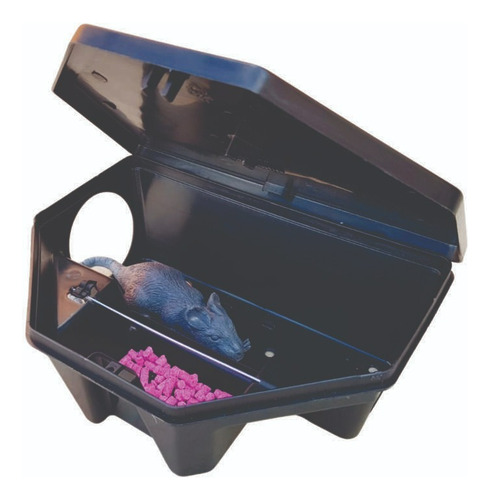 Kit Porta Isca Para Veneno Rato (bloco-girassol) 6 Un.