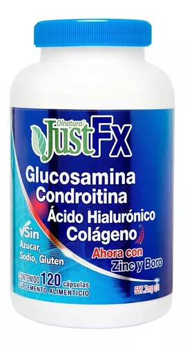 Pack 2 JustFx 120 Cápsulas de Glucosamina Condroitina + Colágeno y