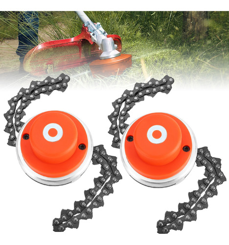 2pcs Universal Cabezal Cadena Para Desbrozadora Desbrozadora