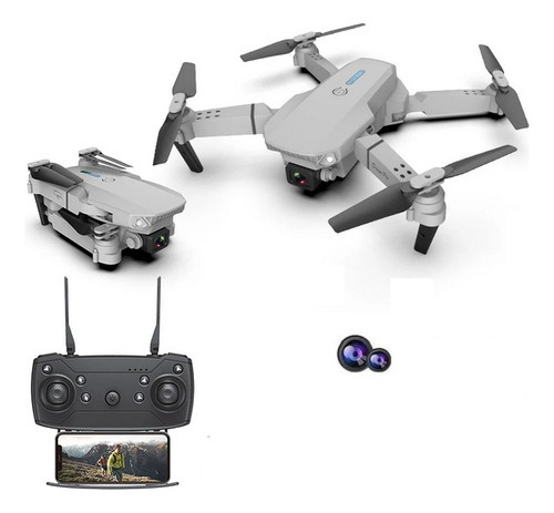 Drone Eachine E88 Com Dupla Camera Hd1080mp Wifi - Nacional Cor Branco