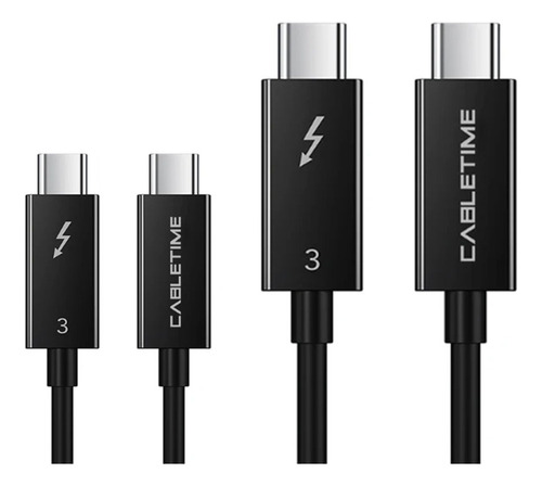 Usb-c Macho Cable Thunderbolt 3 2k,4k,5k@60hz Video Gamer Pc